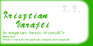 krisztian varajti business card